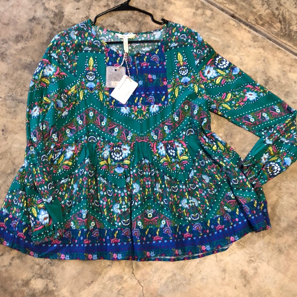Matilda Jane Evergreen Top NWT